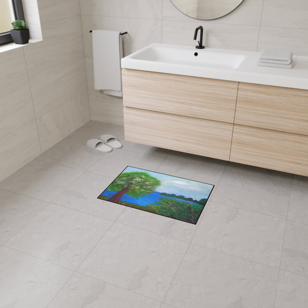 Scenic Lakeview Heavy-Duty Floor Mat