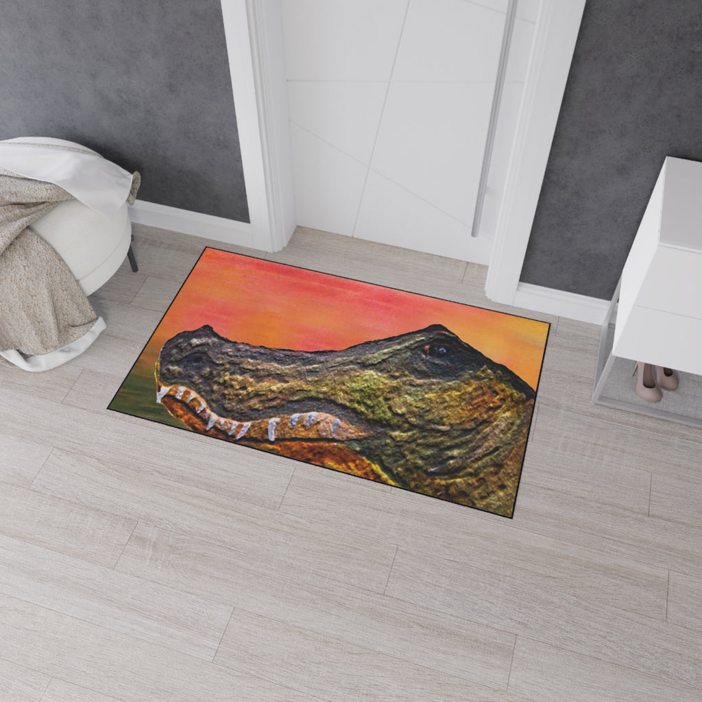 Alligator Head Heavy Duty Floor Mat – Rugged Tropical Entrance Rug
