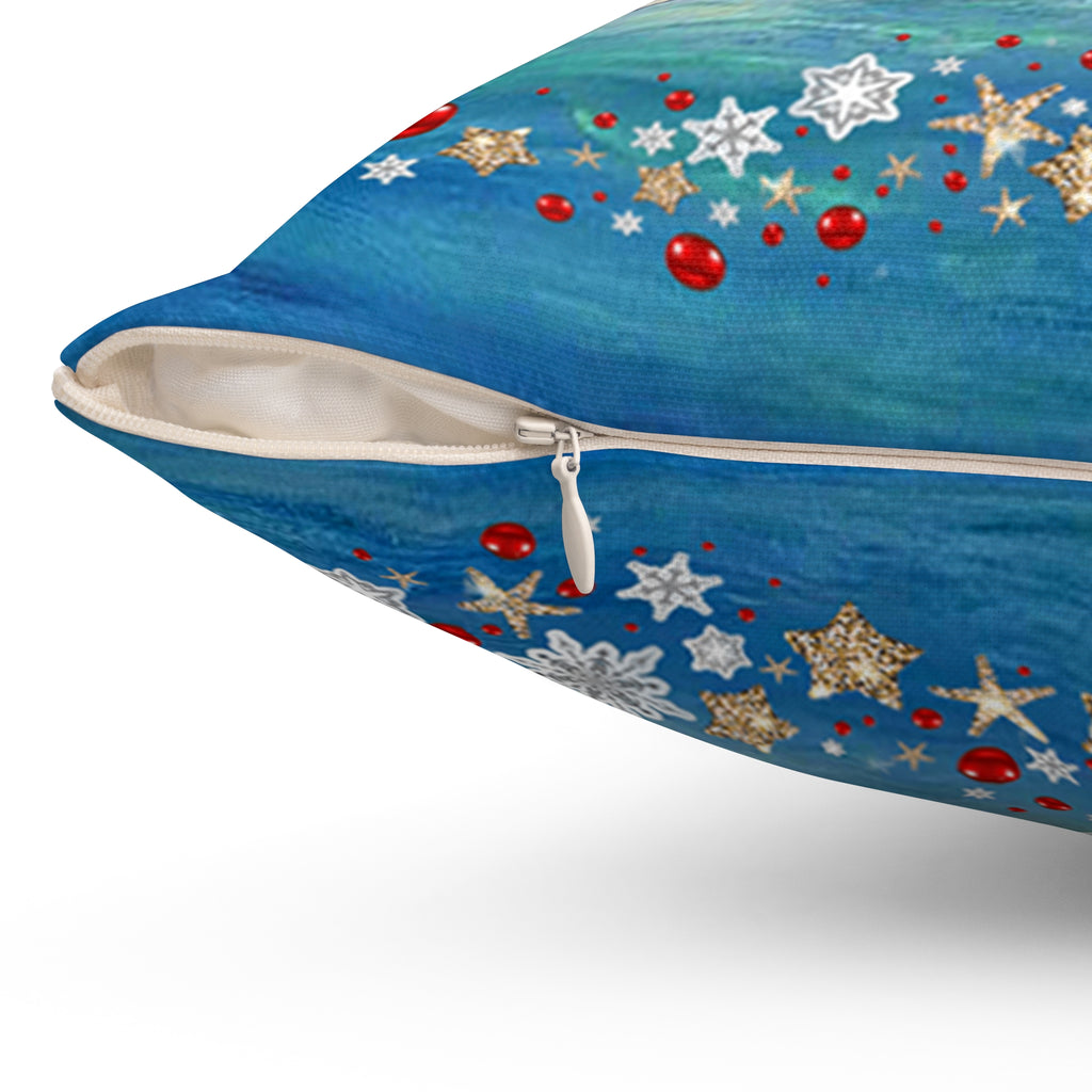 Merry Christmas Oyster Family Holiday Pillow