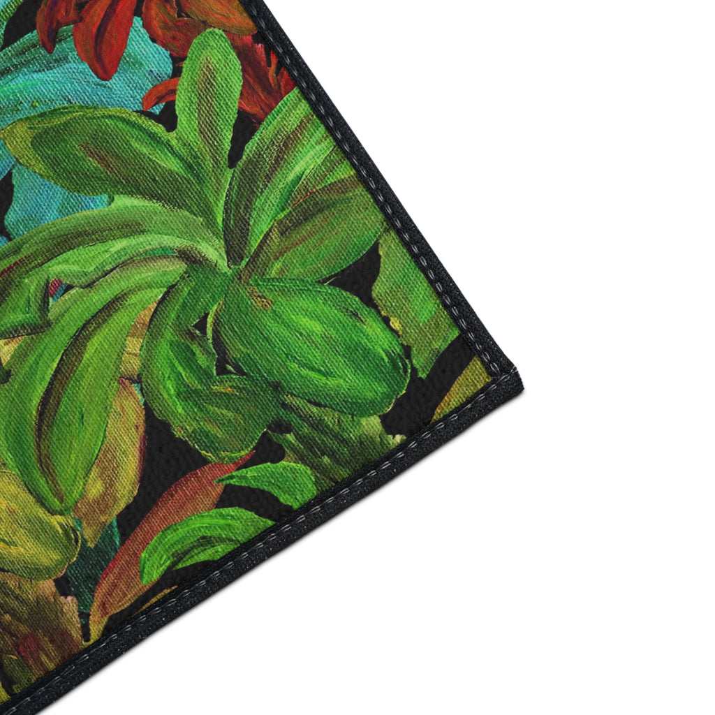 Tropical Palm Doormat — Colorful Heavy-Duty Floor Mat