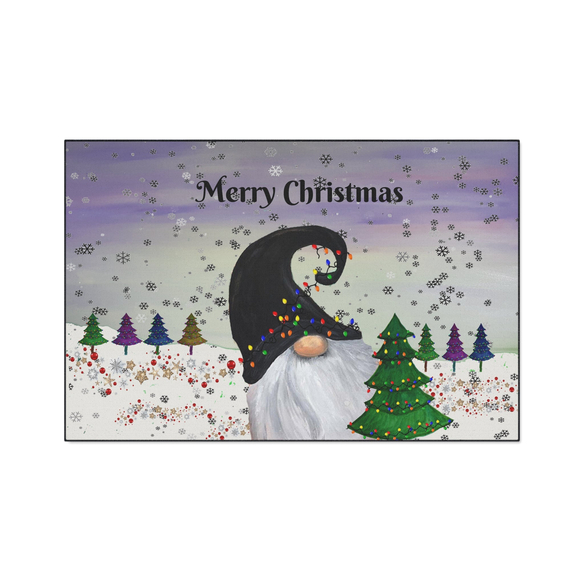 Christmas Gnome Floor Mat – Merry Christmas Holiday Doormat