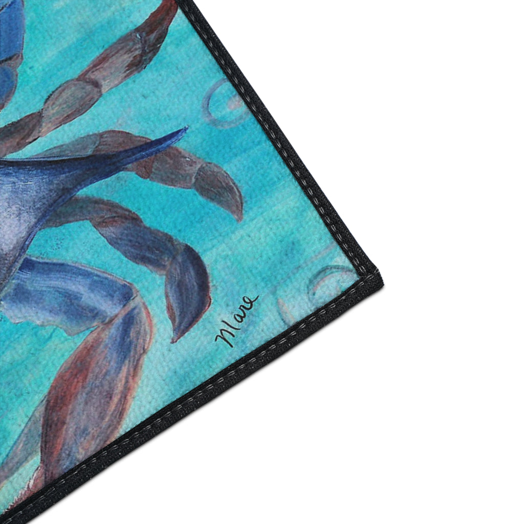 Blue Crab Coastal Floor Mat — Heavy Duty Ocean-Themed Doormat