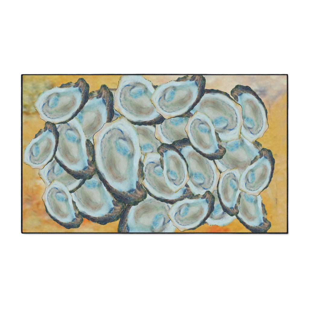 Oyster Shell Heavy-Duty Floor Mat — Coastal Seaside Entry Rug