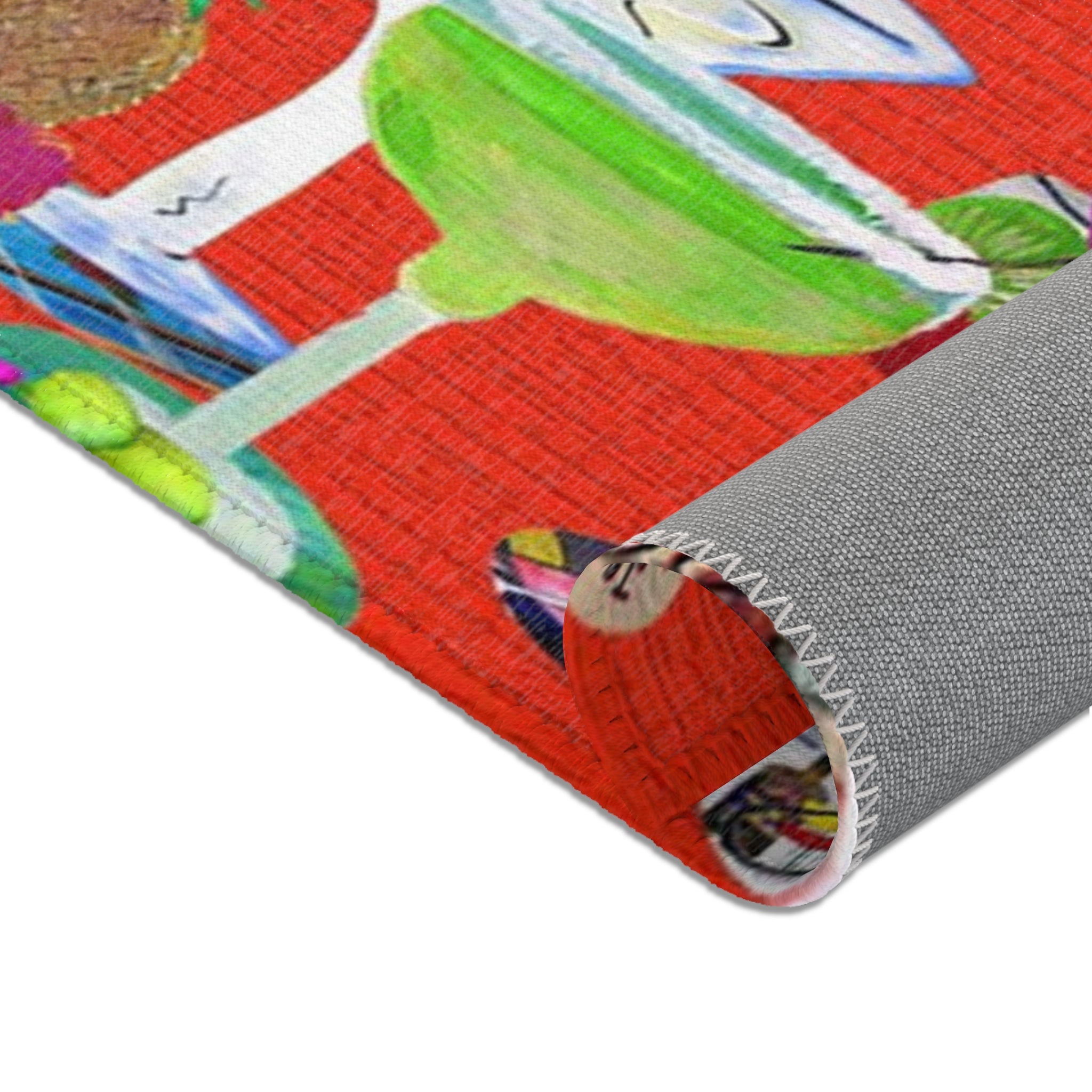 It's 5 O'Clock Somewhere Parrot Area Rug
