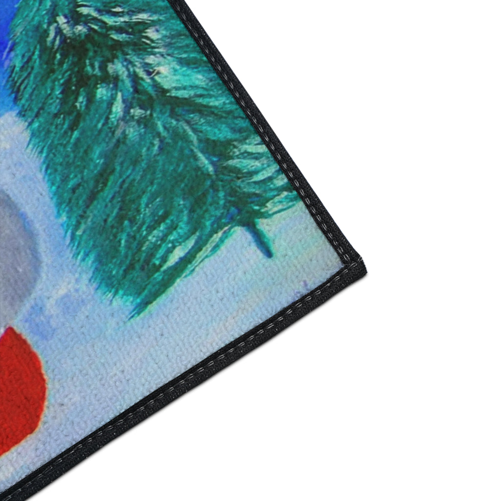 Christmas Gnome Heavy Duty Floor Mat – Merry Christmas Holiday Welcome Rug