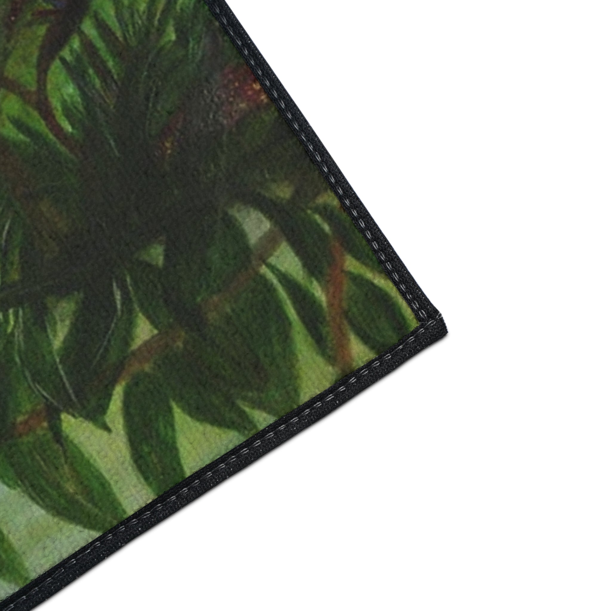 Tropical Palm Beach Floor Mat — Heavy Duty Non-Slip Entrance Rug