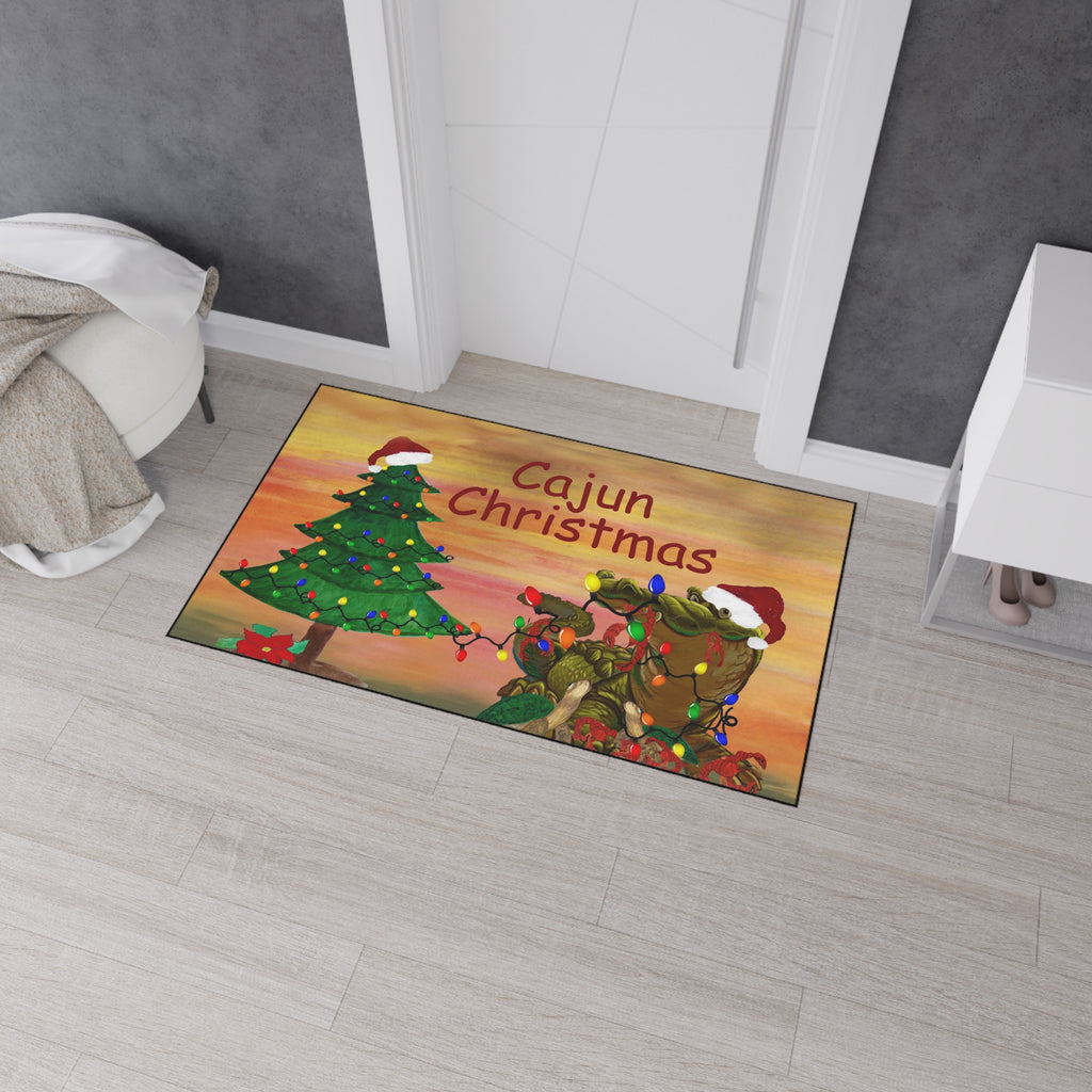 Cajun Christmas Heavy-Duty Floor Mat