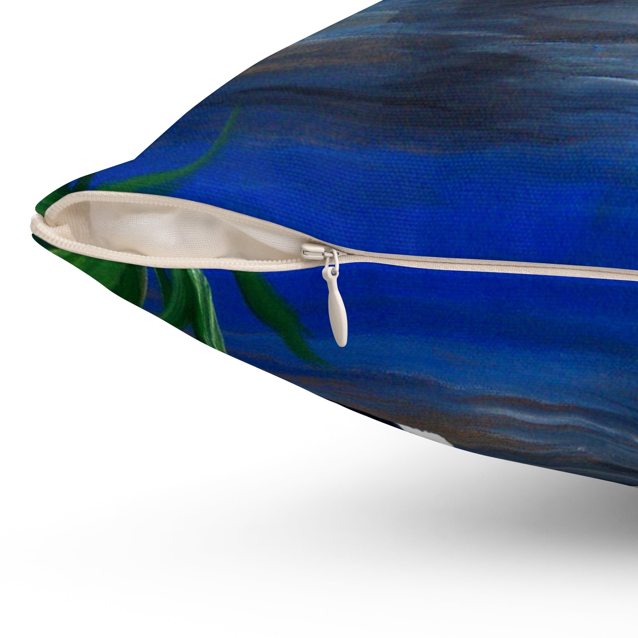 Loon Sunset Square Pillow — Duck Lake Decorative Throw Pillow