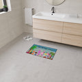 Tropical Flamingo Cocktails Doormat — "At '4' We Pour!" Heavy Duty Floor Mat