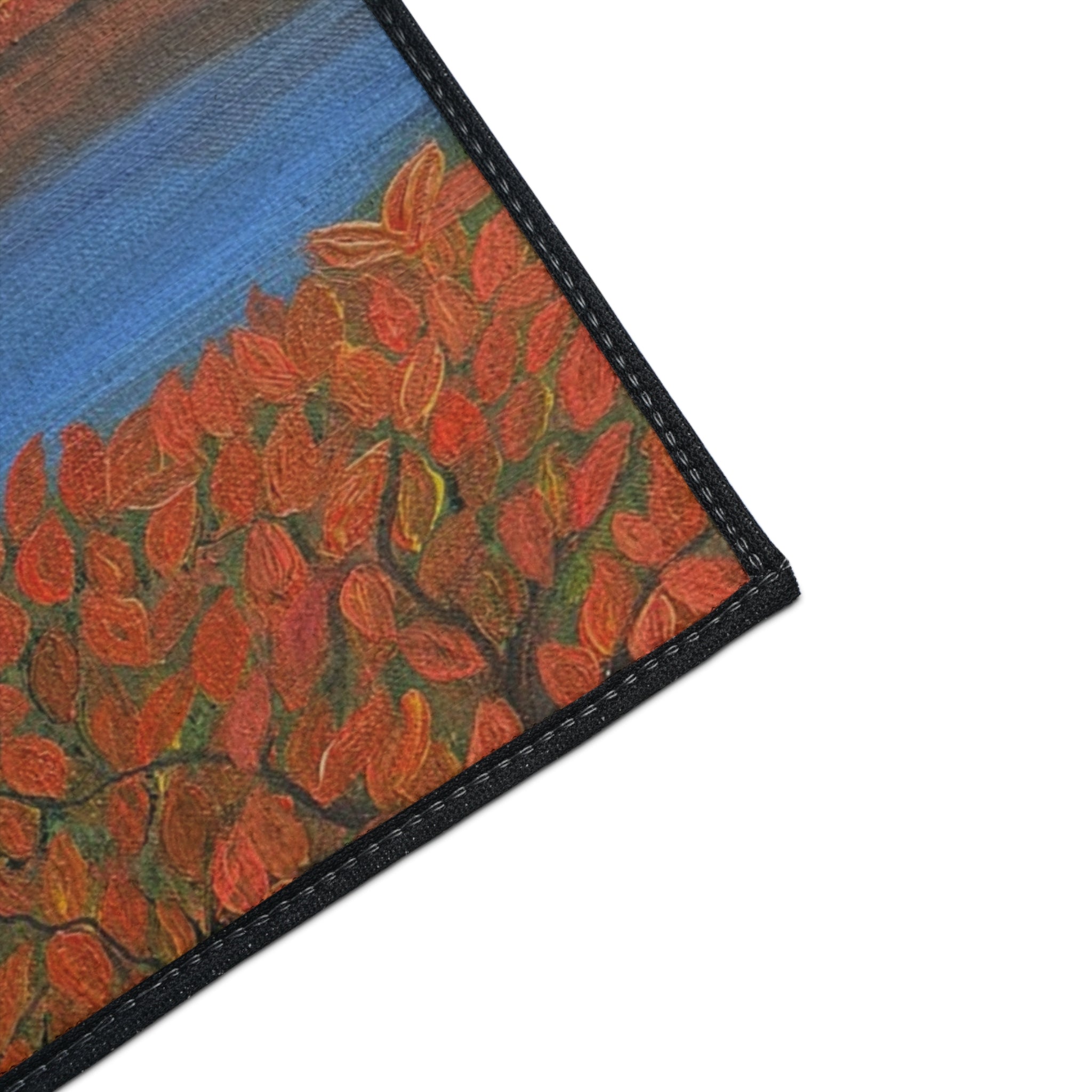 Autumn Lakeside Floor Mat — Heavy Duty Non-Slip Entrance Rug
