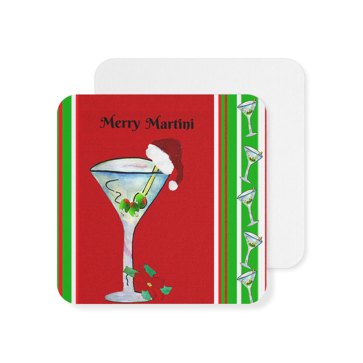 Holiday Martini Coasters (Set of 50/100)