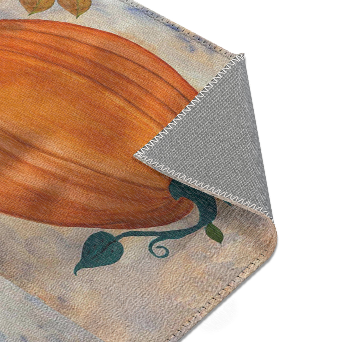 Autumn Pumpkin Runner Rug - Rustic Fall Kitchen & Entryway Decor