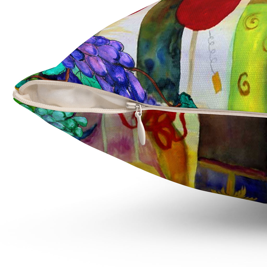 Wine Time Decorative Pillow