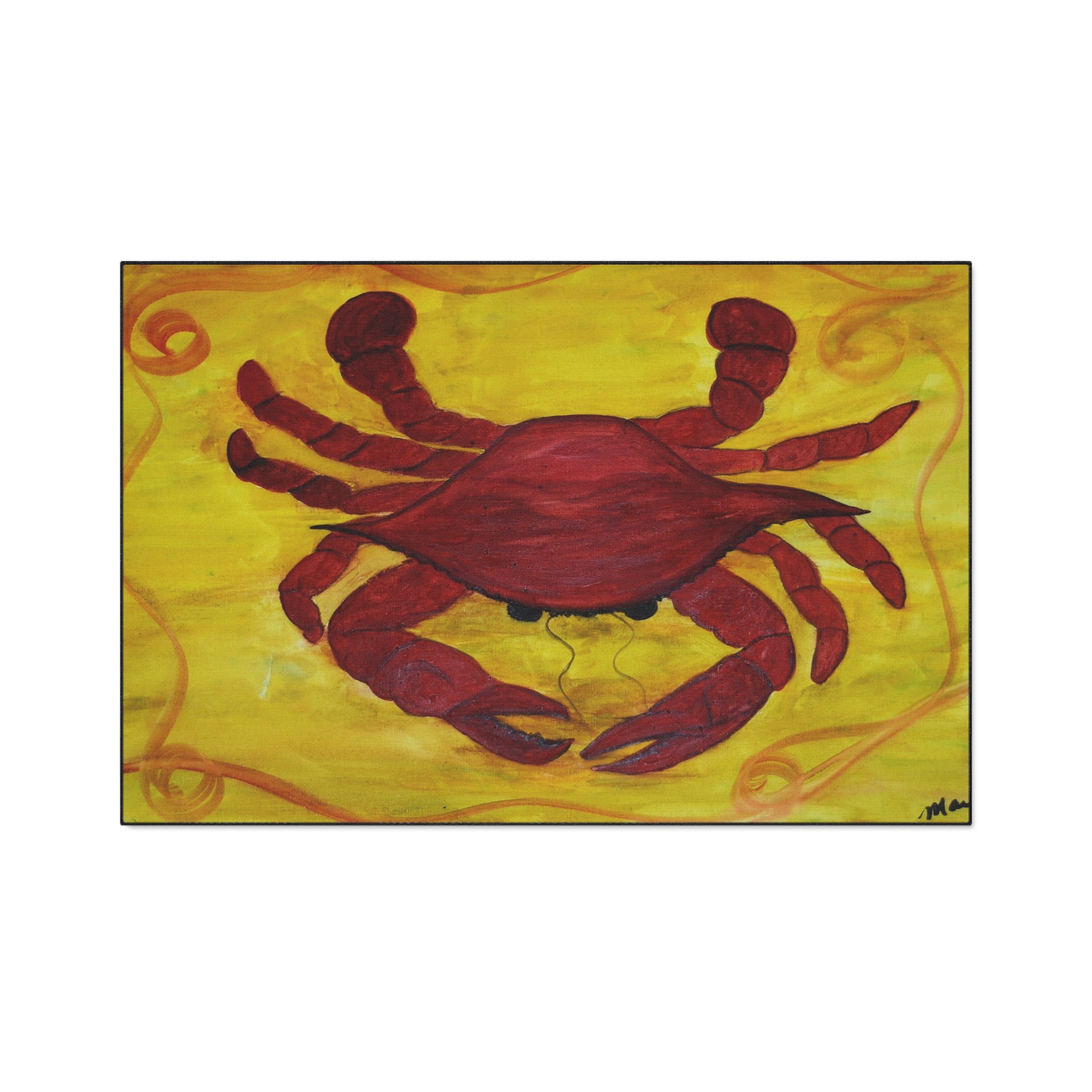 Red Crab Heavy-Duty Floor Mat — Coastal Nautical Doormat