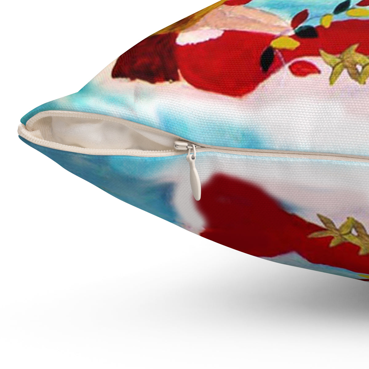 Christmas Coastal Pillow — 'Merry Christmas' Tropical Santa Decorative Throw Pillow