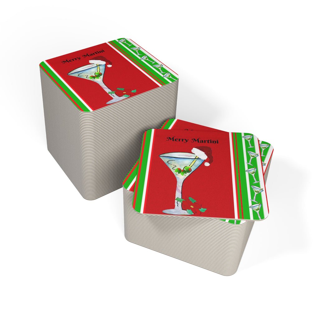 Holiday Martini Coasters (Set of 50/100)