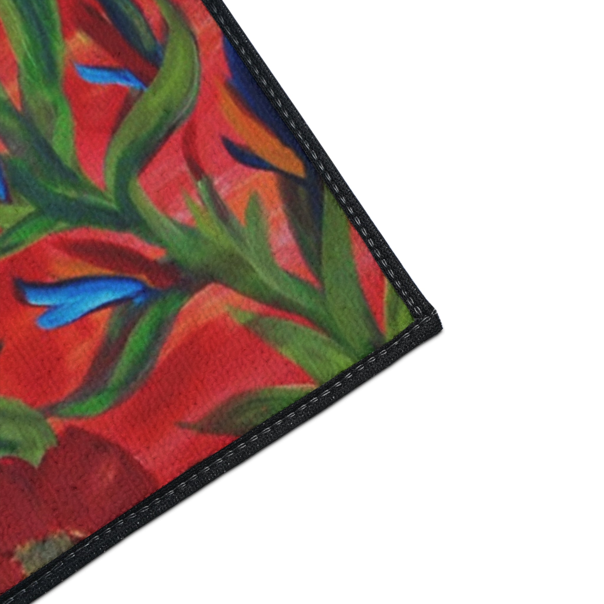Tropical Macaw Floor Mat — Heavy-Duty Non-Slip Door Rug