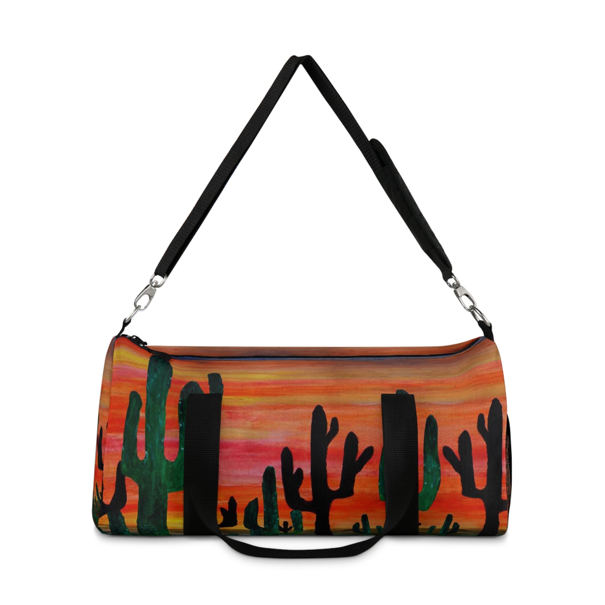 Cactus Sunset Duffel Bag — Southwestern Travel & Gym Bag