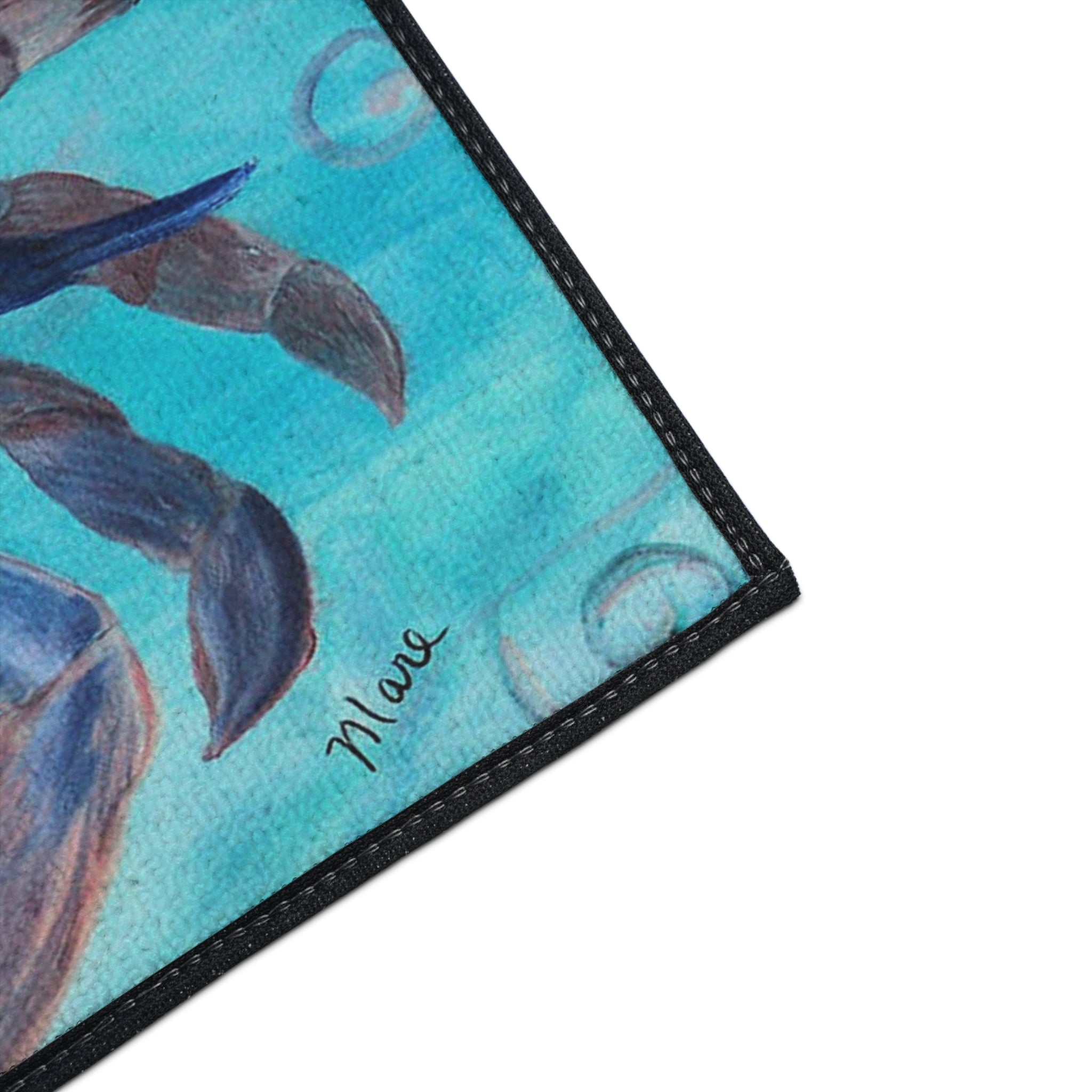 Blue Crab Coastal Floor Mat — Heavy Duty Ocean-Themed Doormat