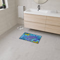 Beach Crab Island and starfish Heavy-Duty Floor Mat — Vibrant Coastal Entry Rug