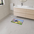 Gnome in Wildflower Garden Heavy Duty Floor Mat