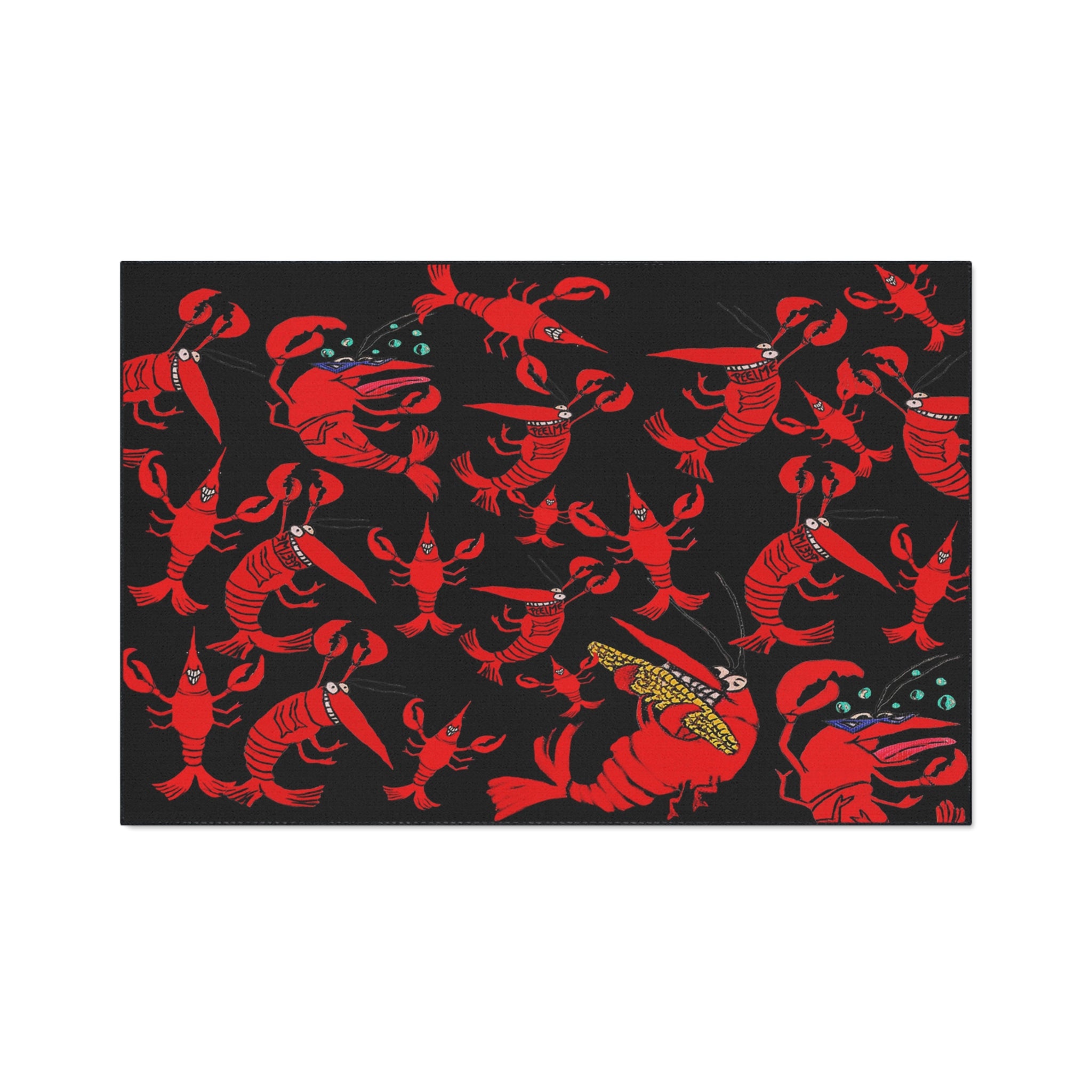 Crawfish Pattern Floor Mat — Heavy-Duty Non-Slip Doormat for Kitchen & Entry