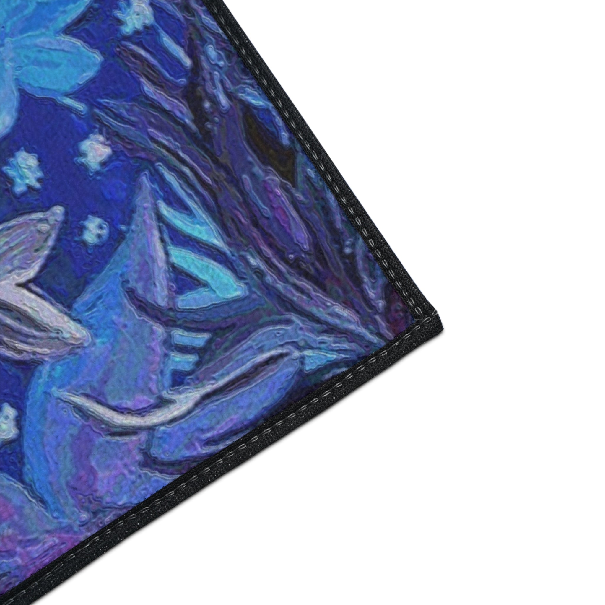 Underwater Octopus Heavy-Duty Floor Mat — Nautical Blue Entry Rug