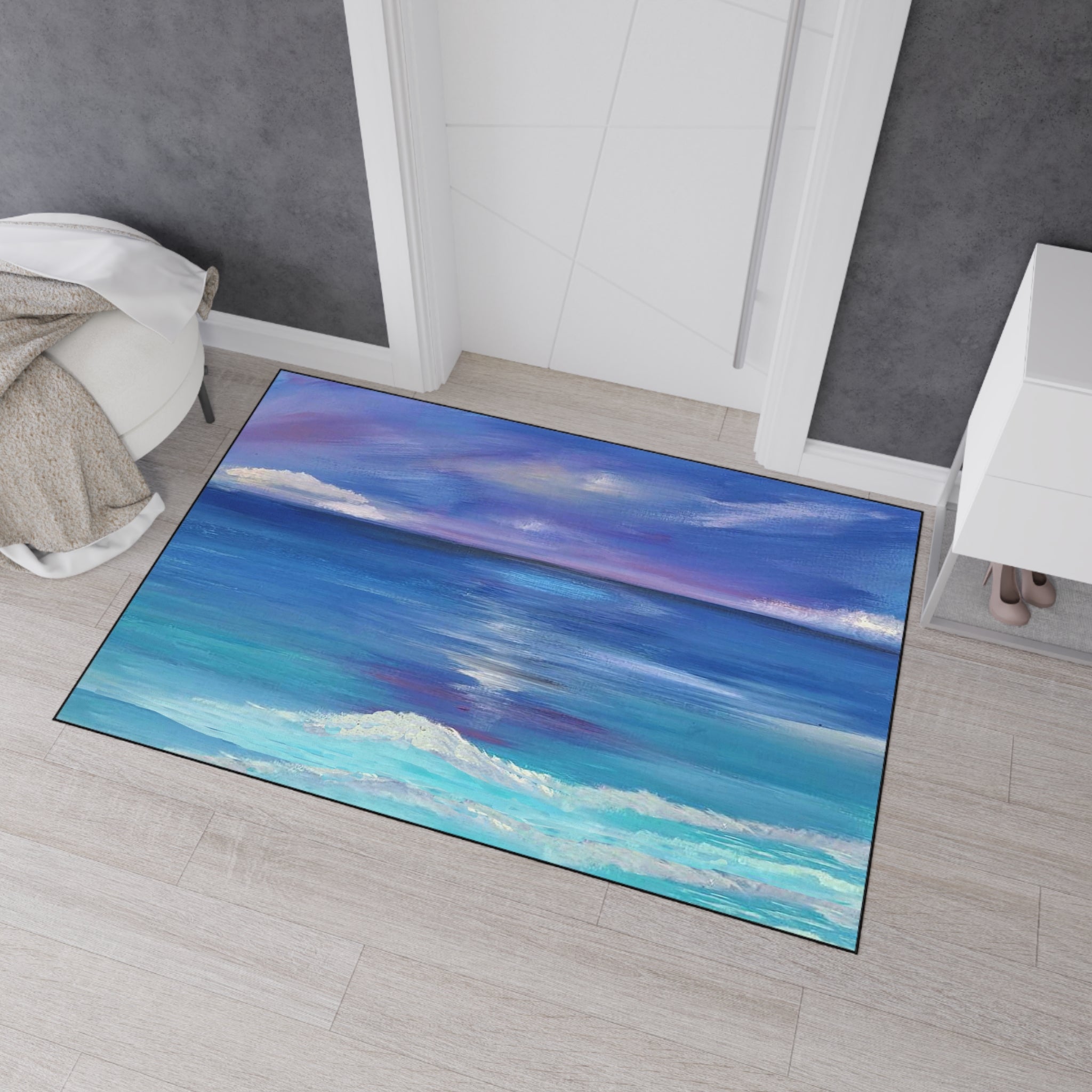 Ocean Panorama Heavy Duty Floor Mat — Seascape Welcome Mat