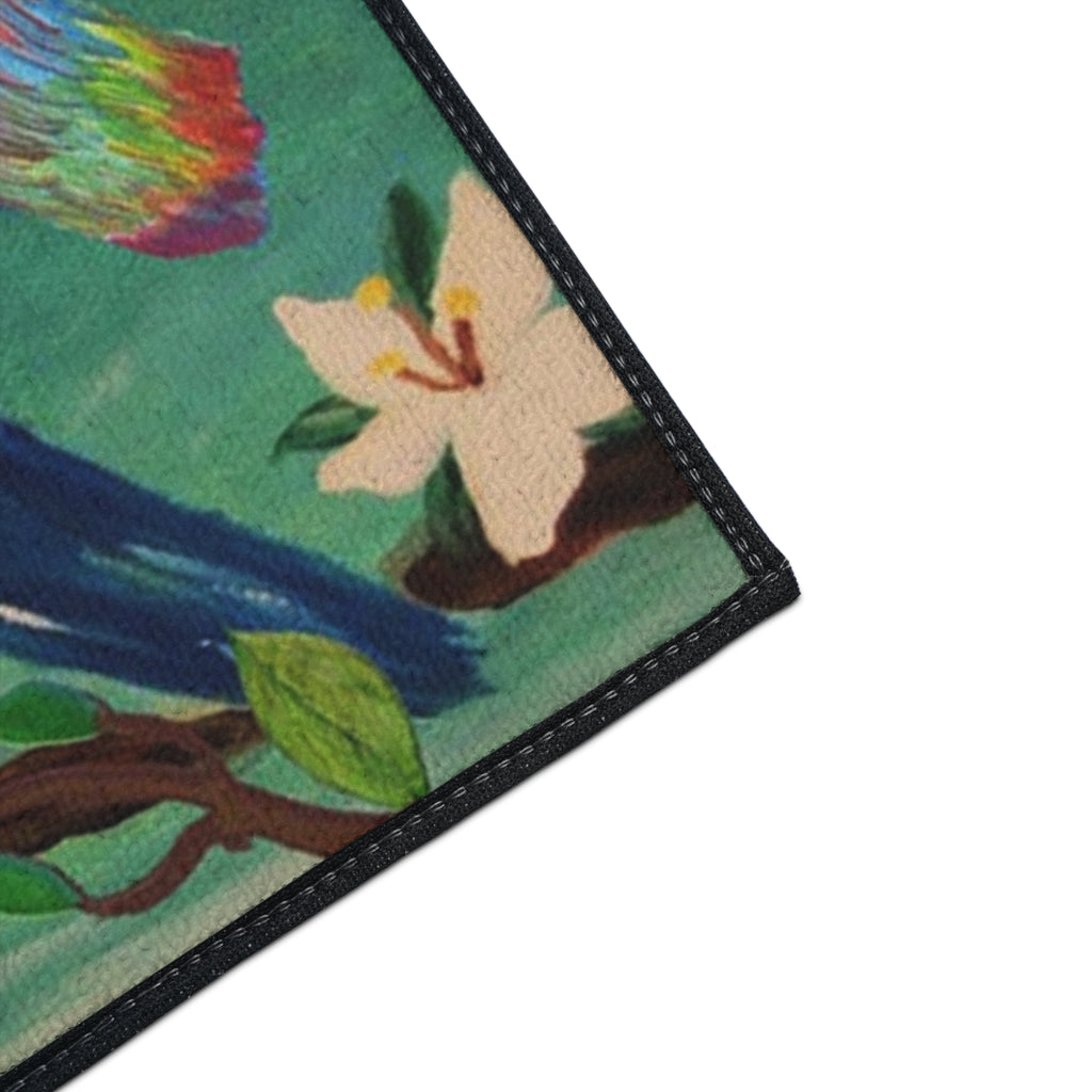 Tropical Parrot Door Mat — Heavy Duty Floral Floor Mat