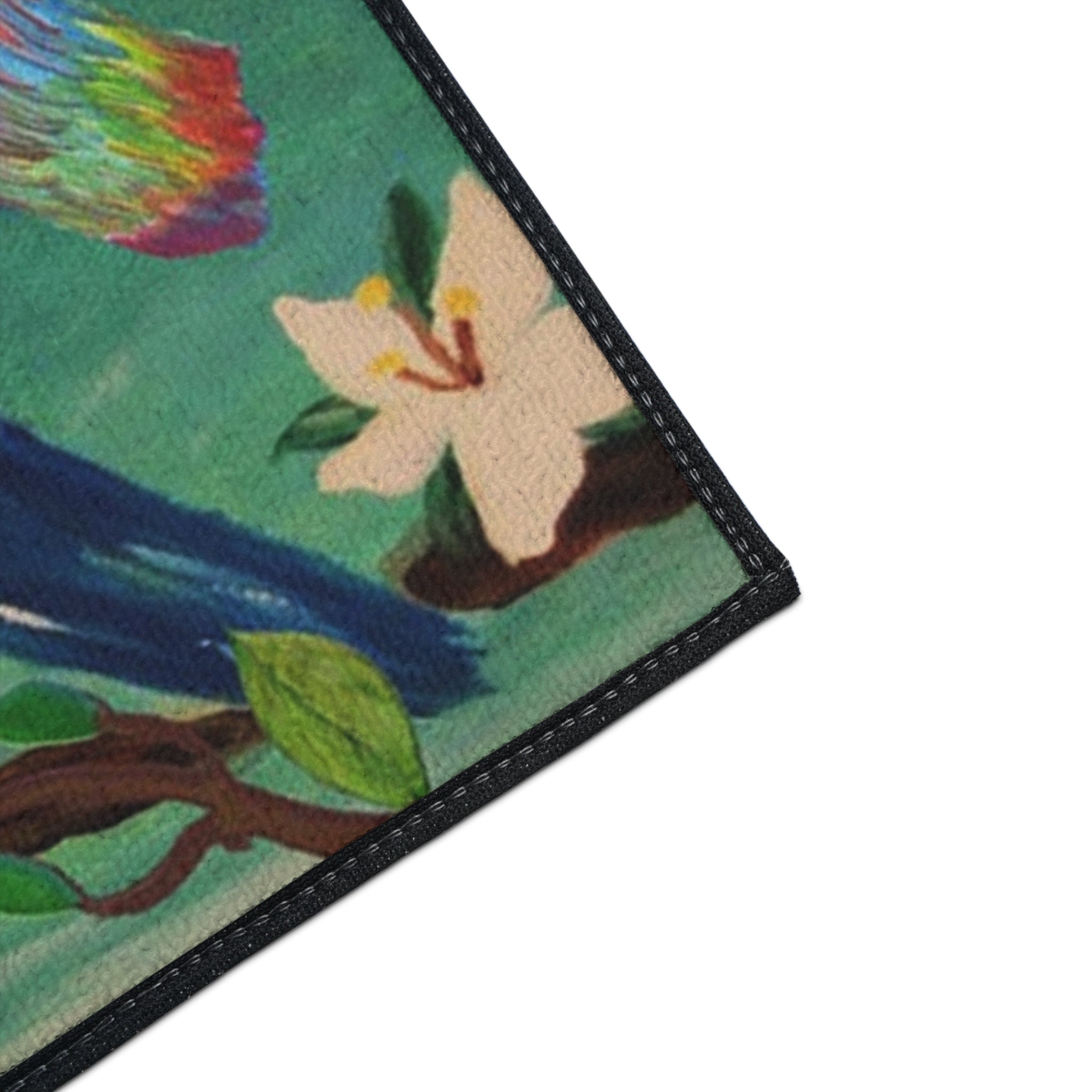 Tropical Parrot Door Mat — Heavy Duty Floral Floor Mat
