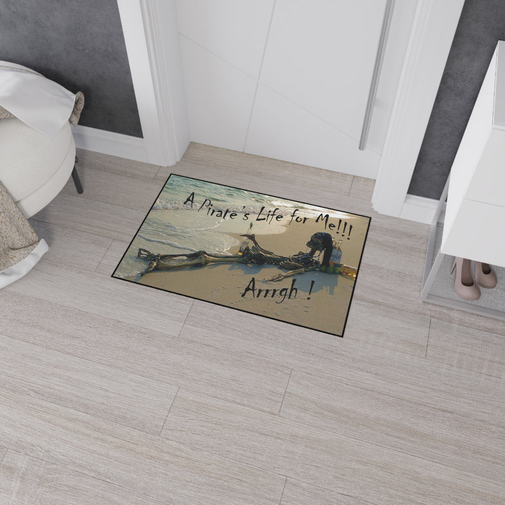 Pirate's Life Beach Floor Mat — "A Pirate's Life for Me!!! Arrgh!" Rug
