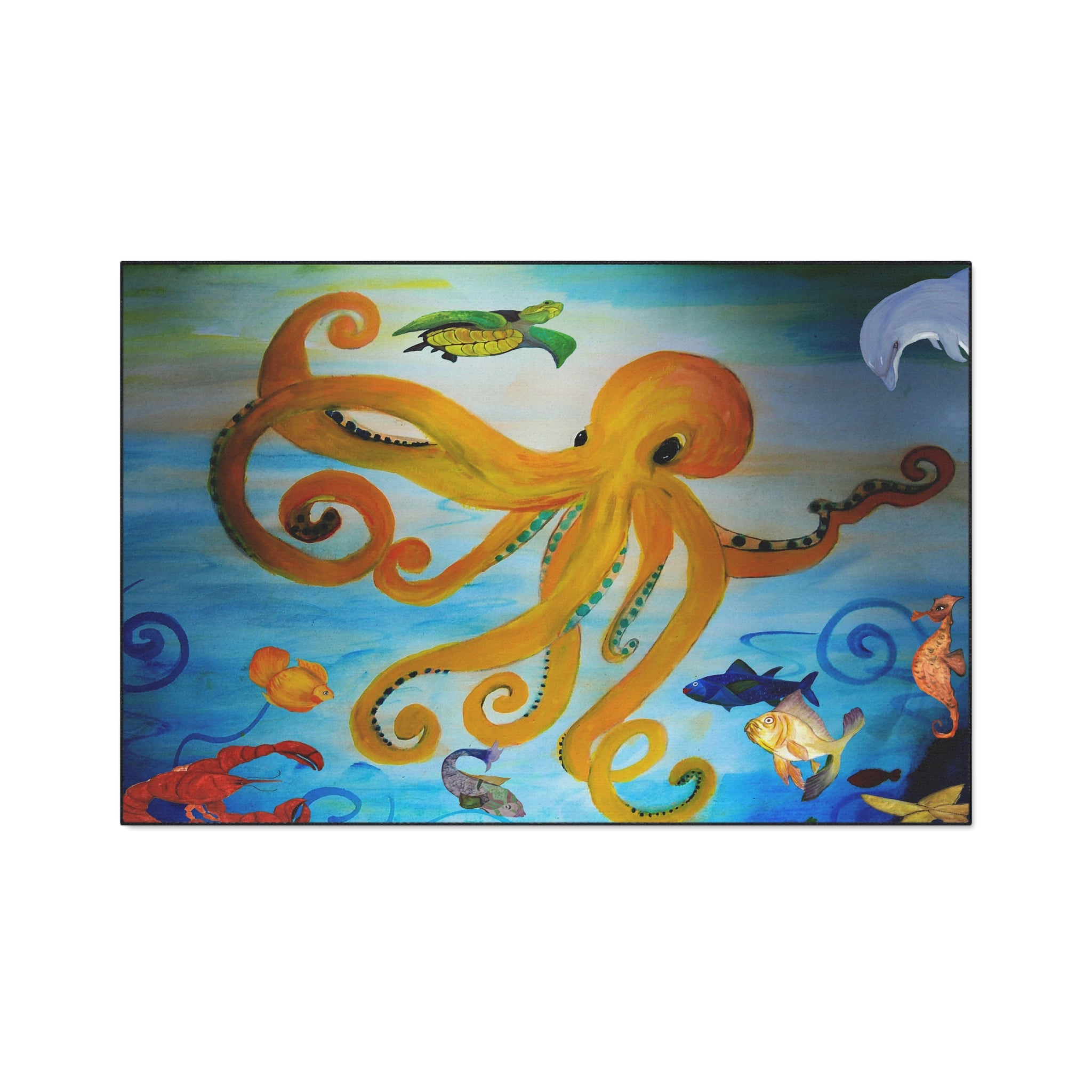 Octopus Ocean Floor Mat — Heavy Duty Waterproof Entry Rug