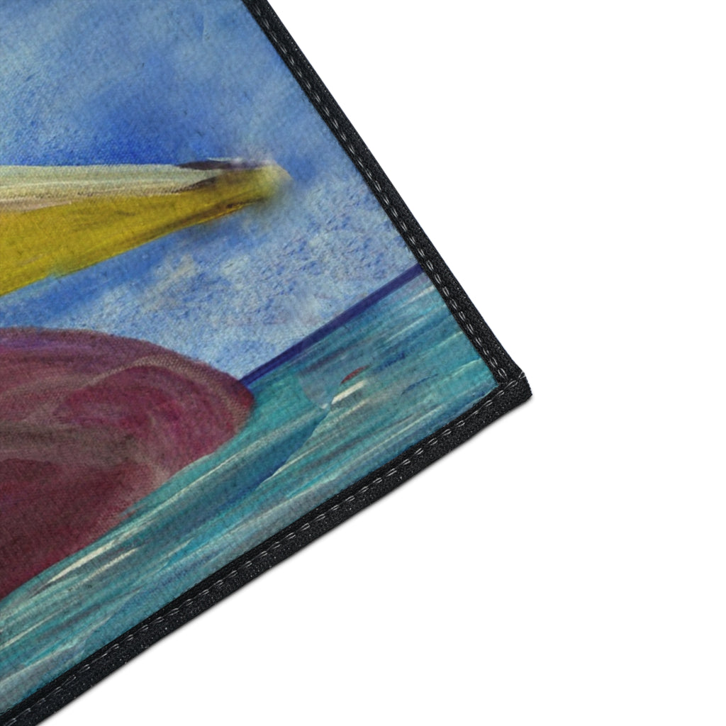 Pelican Art Floor Mat — Heavy-Duty Coastal Welcome Rug