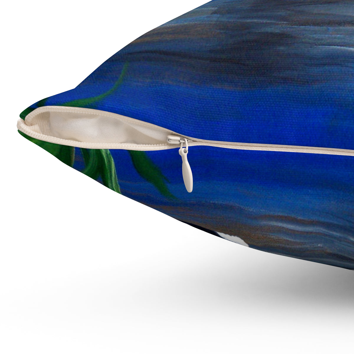 Loon Sunset Square Pillow — Duck Lake Decorative Throw Pillow