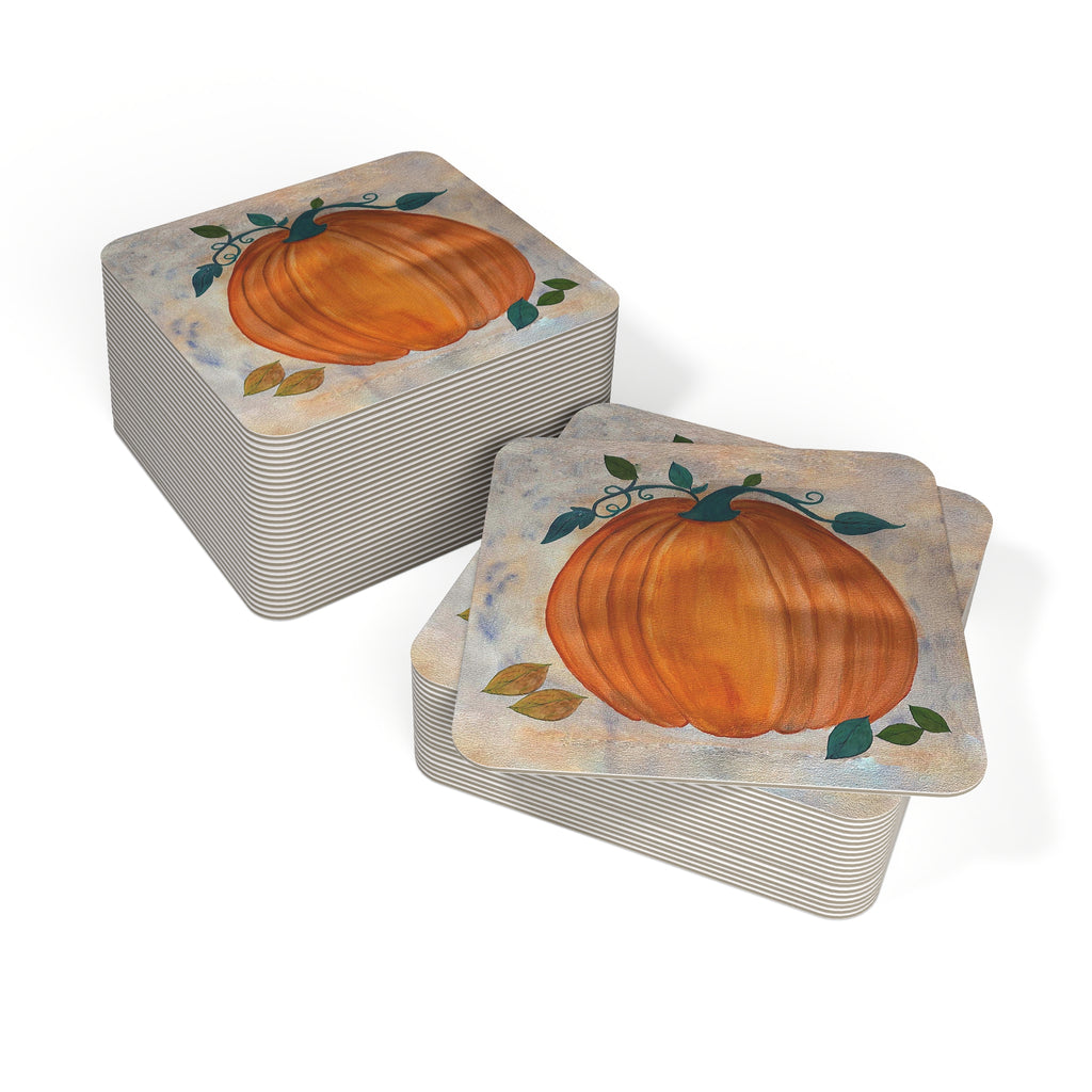 Autumn Pumpkin Coasters — Fall Drink Coasters
