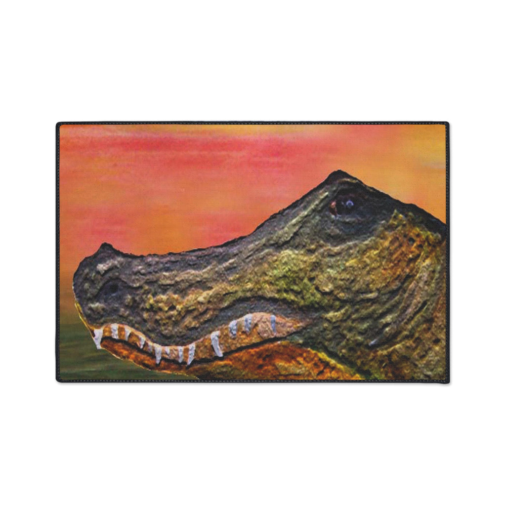 Alligator Head Heavy Duty Floor Mat – Rugged Tropical Entrance Rug