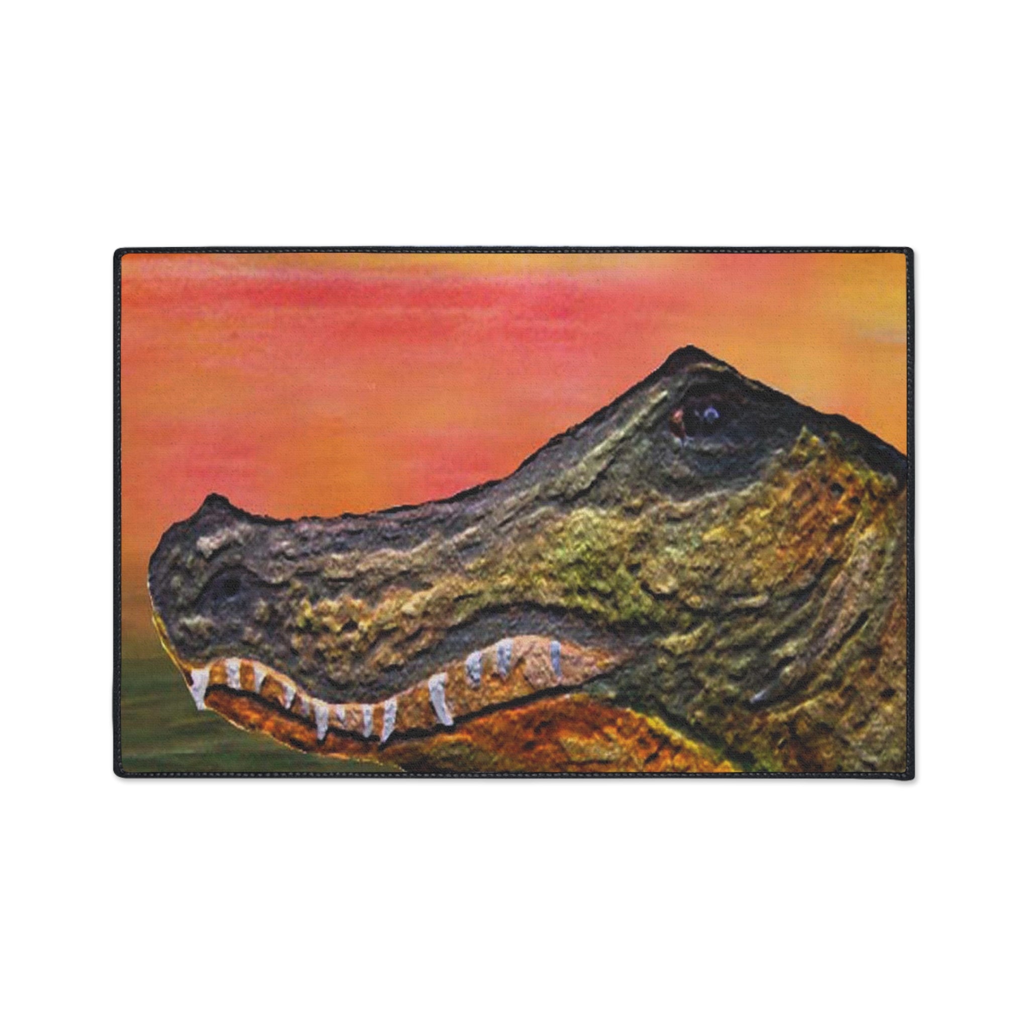Alligator Head Heavy Duty Floor Mat – Rugged Tropical Entrance Rug
